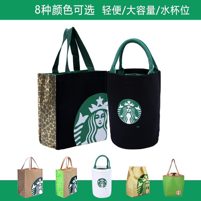 饭盒袋创意保温保温袋装书圆形手拎布包女帆布袋清新帆布简约手提