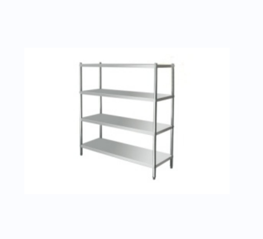四层焊接平板货架1200*500*1550 304不锈钢材质厚度1.0mm纯不锈钢平板货架简易多用途置物架高清大图