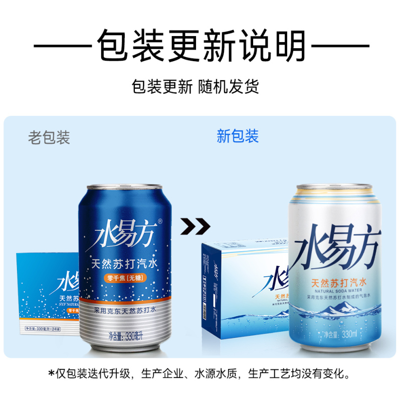 水易方天然苏打汽水330mlx24听