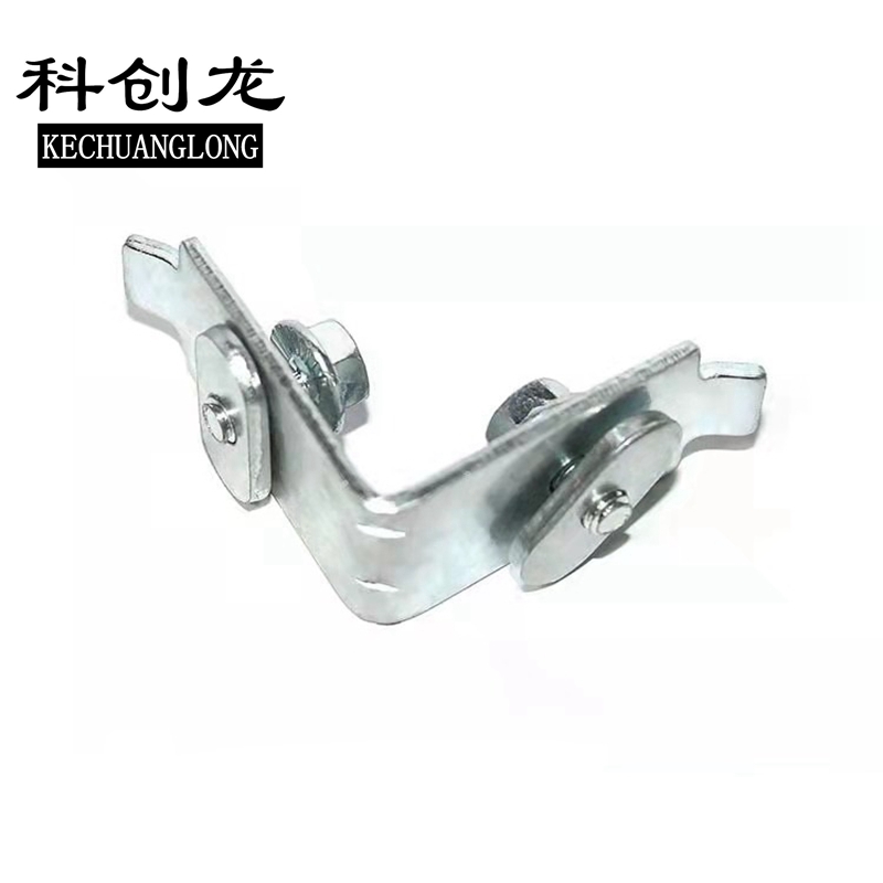 科创龙(KECHUANGLONG)铝合金走线架配件 不锈钢双孔拐角件/1个高清大图