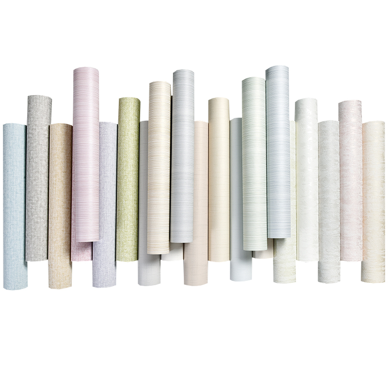 bonjean素色壁纸现代简约客厅墙纸北欧风格ins森系色d无纺布背景墙纸