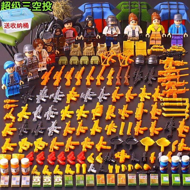 乐高二战士兵积木军事人仔绝地求生八路军小人我的世界男孩子玩具新