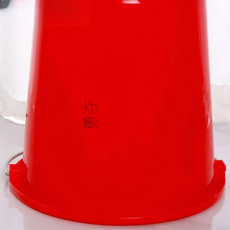 勇夺 18L红色34*32cm 无盖塑料桶 手提水桶家居器皿高清大图
