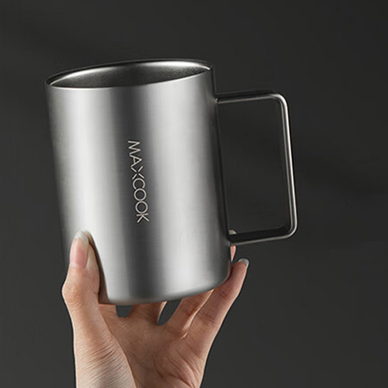 MAXCOOK马克杯400ml316不锈钢双层MCB8708高清大图