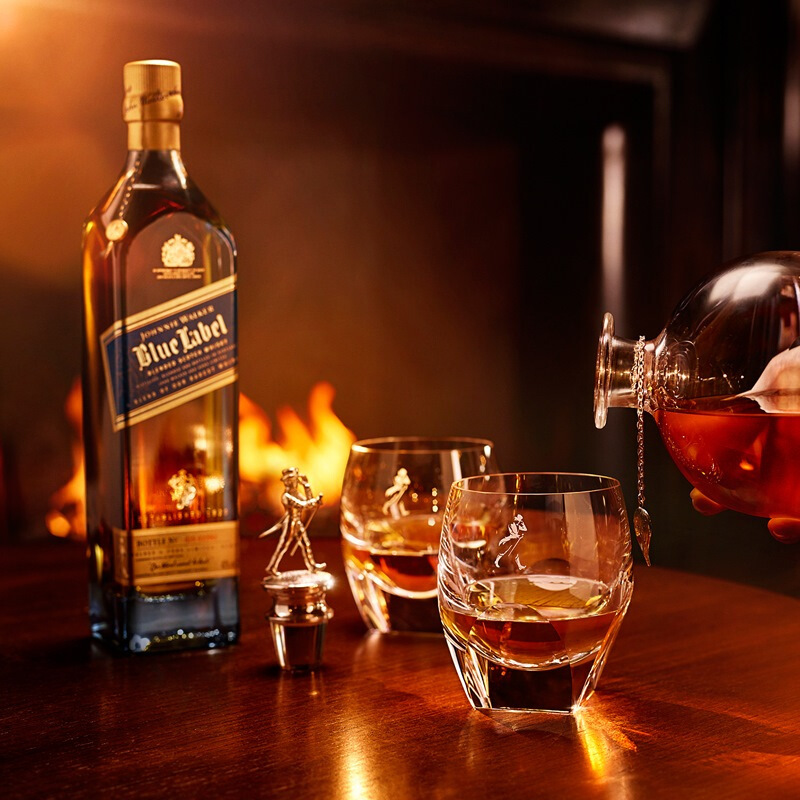 尊尼获加蓝牌蓝方750ml调配威士忌进口洋酒官方授权正品行货