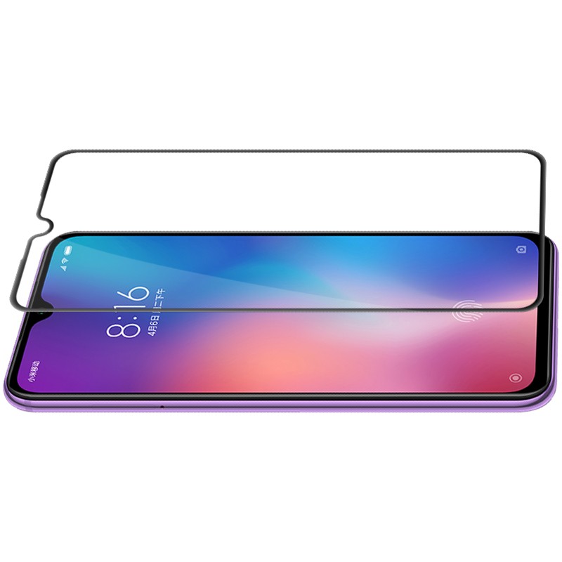 [买2送手机壳]轻万适用小米9se钢化膜xiaomi尊享版贴膜探索版手机膜丝印黑色高清大图