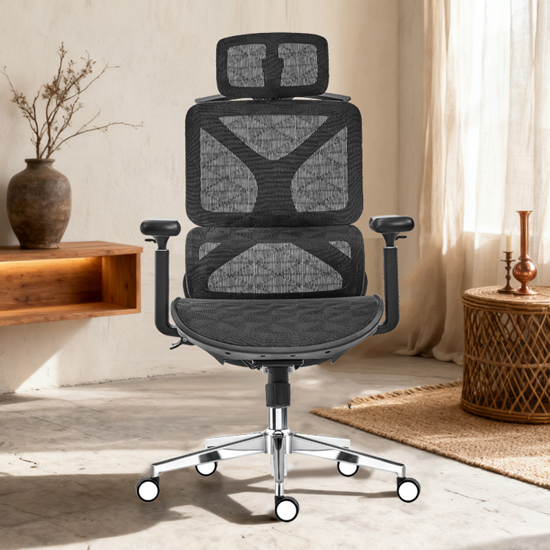 臻远 ZY-8937 办公椅人体工学椅转椅 黑框 单位:把高清大图