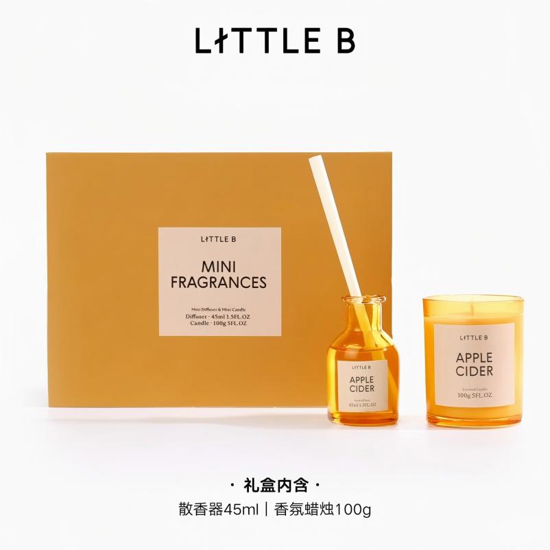 LITTLE B日落之前系列-MINI散香器蜡烛礼盒- 慢熟无花果*