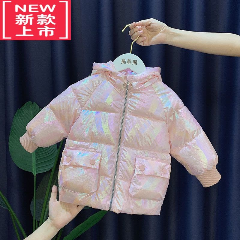 可莉允女童外套秋冬季2022新款秋款加绒加厚婴儿一岁宝宝夹棉秋装薄棉衣棉服图片