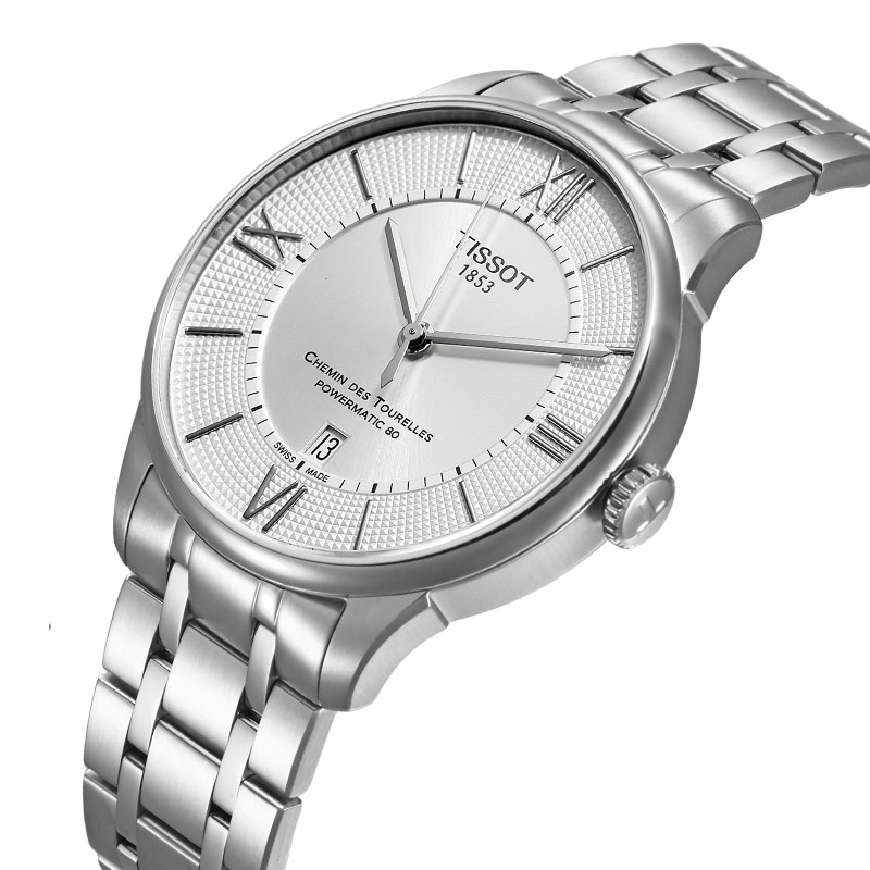 瑞士TISSOT 天梭 杜鲁尔镂空系列 简约自动机械男表T099.407.11.038.00高清大图