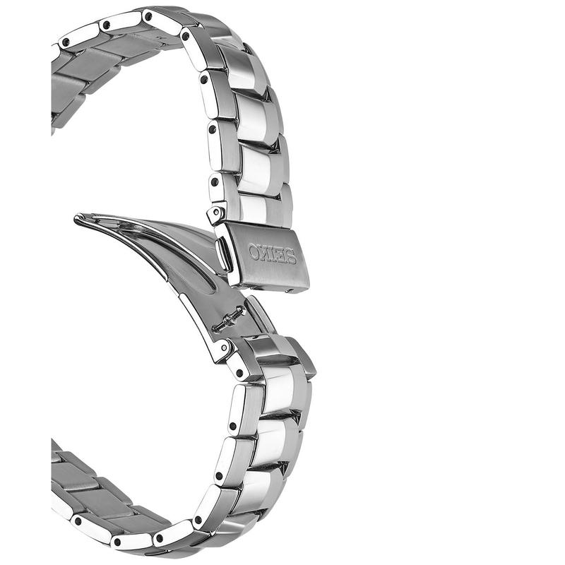 精工SEIKO男士腕表太阳能计时码表Coutura不锈钢手表45毫米SSG009高清大图