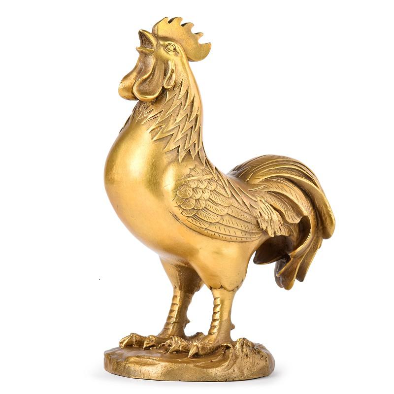 美帮汇金鸡摆件 公鸡摆设金鸡工艺品铜公鸡摆件铜大公鸡报晓高清大图