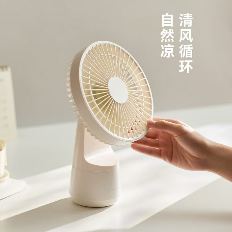 OLAYKS风扇陶白色OLK-F17A触控式桌面循环风扇高清大图