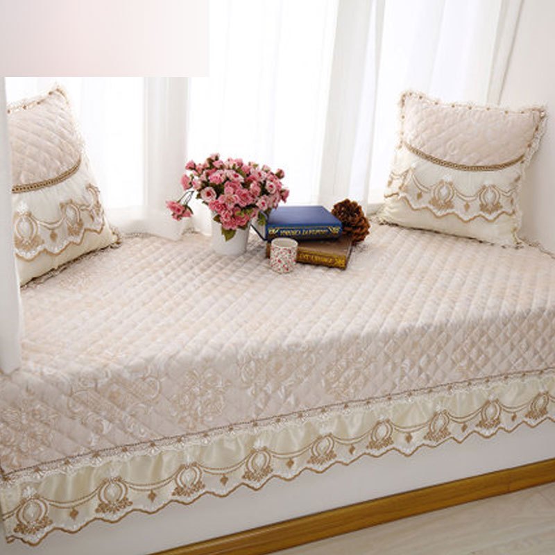 简约现代榻榻米垫压花飘窗垫窗台垫定做飘窗垫子坐垫阳台垫多色多款多