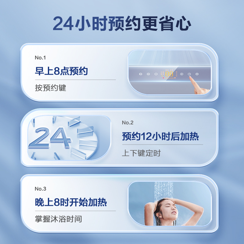 AO史密斯佳尼特60升电热水器 金圭内胆包8年 双棒分离速热CTE-60JC0高清大图