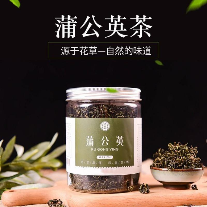 蒲公英单罐50克 蒲公英茶500g 50g长白山正品蒲公英叶瓶装罐装清燥灭火组合茶