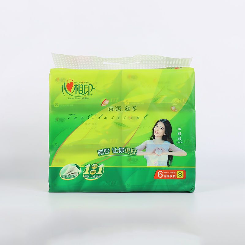 纸巾抽纸家庭装 茶语心餐巾纸面巾纸|茶语丝享2提12包