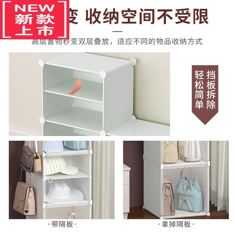 可莉允包包帽子收纳器存放包包的置物架落地家用卧室整理挂袋防尘包柜图片