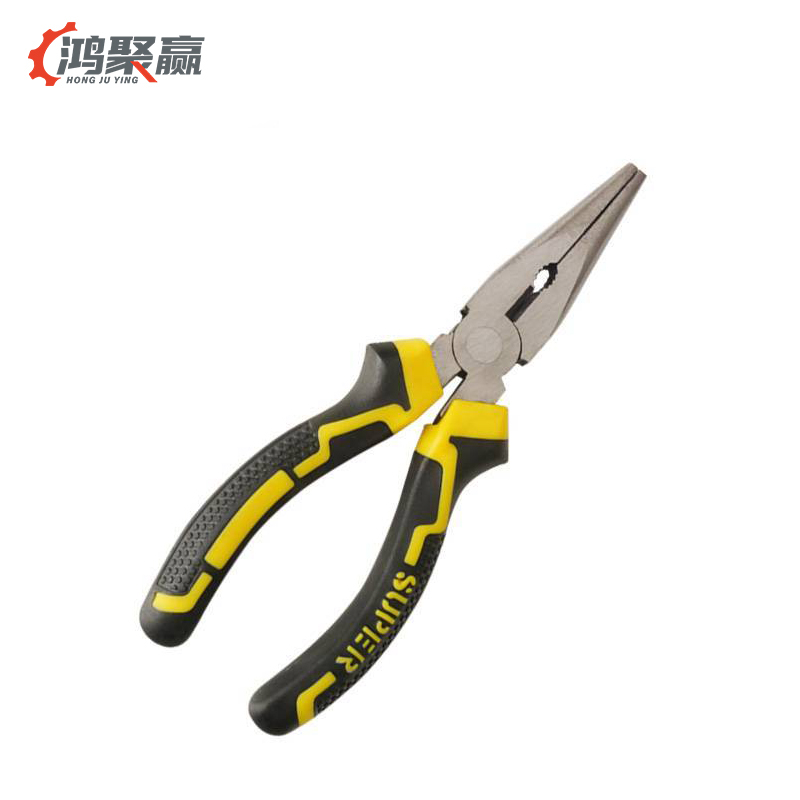 鸿聚赢 尖嘴钳 8寸 黄黑色 把高清大图