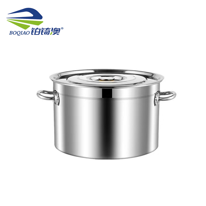 铂锜澳4.2厚不锈钢汤锅 半桶高清大图