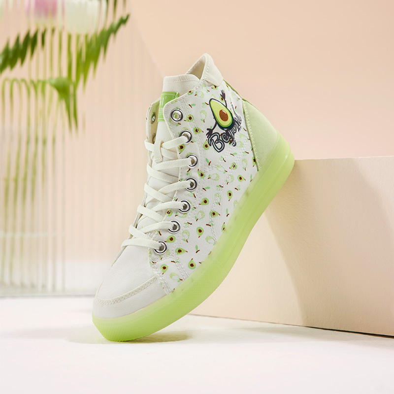 361°板鞋女鞋运动鞋新款帆布鞋子果冻底休闲鞋