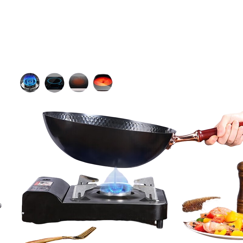 火象皇冠钛金真不锈炒锅32cm/个高清大图