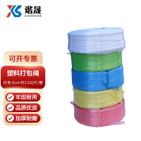 谐晟 塑料绳捆绑绳包装绳打包绳 红色 6cm 约2.5公斤/卷 1卷