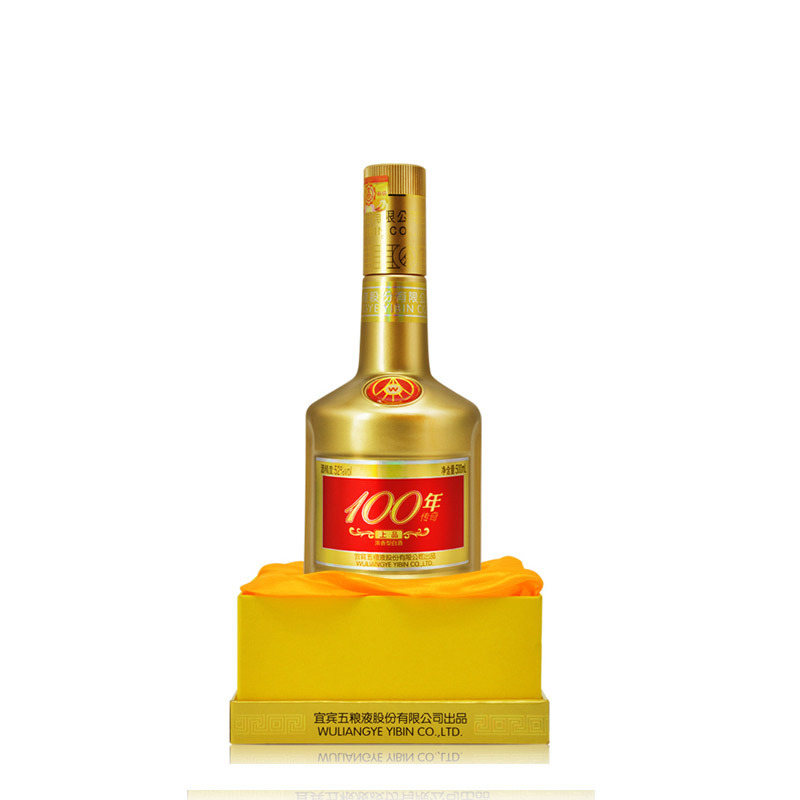 五粮液股份公司出品 100年传奇上品(黄瓶) 52度 浓香型白酒 500ml