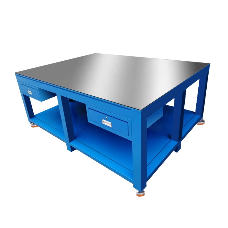 豫仲迈 重型钳工工作实训操作台1500*1500*800mm四抽/张高清大图