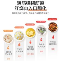 苏泊尔(SUPOR)电压力锅家用5L多功能3-6人大容量智能不粘锅底盘加热预约定时一锅双胆高压锅CYSB50YCW10D