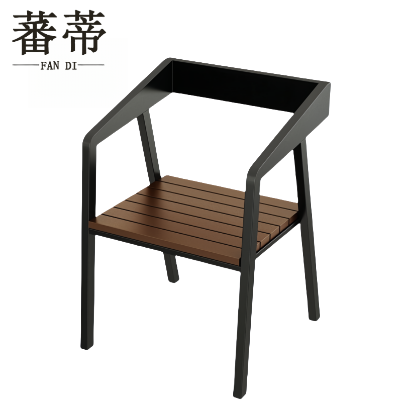 蕃蒂桌椅4椅1桌套高清大图