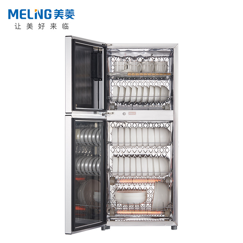 美菱(MeiLing) 消毒柜 立柜式 二星级 臭氧+高温 75L 上下双模碗柜 ZTD-ML108Bs高清大图