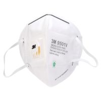 3M 口罩 KN95耳挂折叠式防颗粒物 带阀口罩 9501V[起订量:25个]