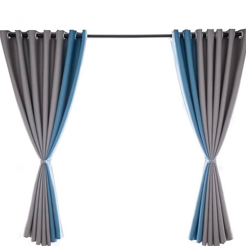 常喜悦 窗帘布艺 双面亚麻窗帘 含罗马杆 轨道配件 CXY-CL02031 米高清大图