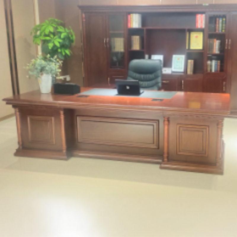 大央班台/办公桌B-3F241 2400W*1100D*780H办公桌员工位单人办公桌组合简约现代办公室老板桌子高清大图