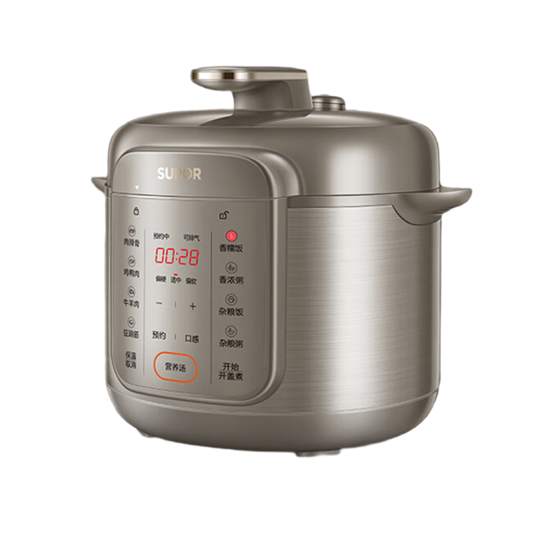 苏泊尔(SUPOR)电压力锅6L全自动智能预约家用煲汤多功能面板易清洁双内胆压力锅电饭煲高压锅 SY-60YC16