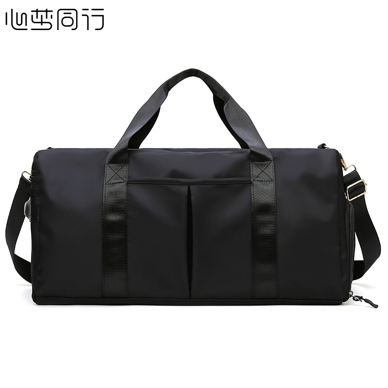 心梦同行大容量旅行包 健身手提包拉杆箱副包 带鞋仓收纳包斜跨包 0257/个