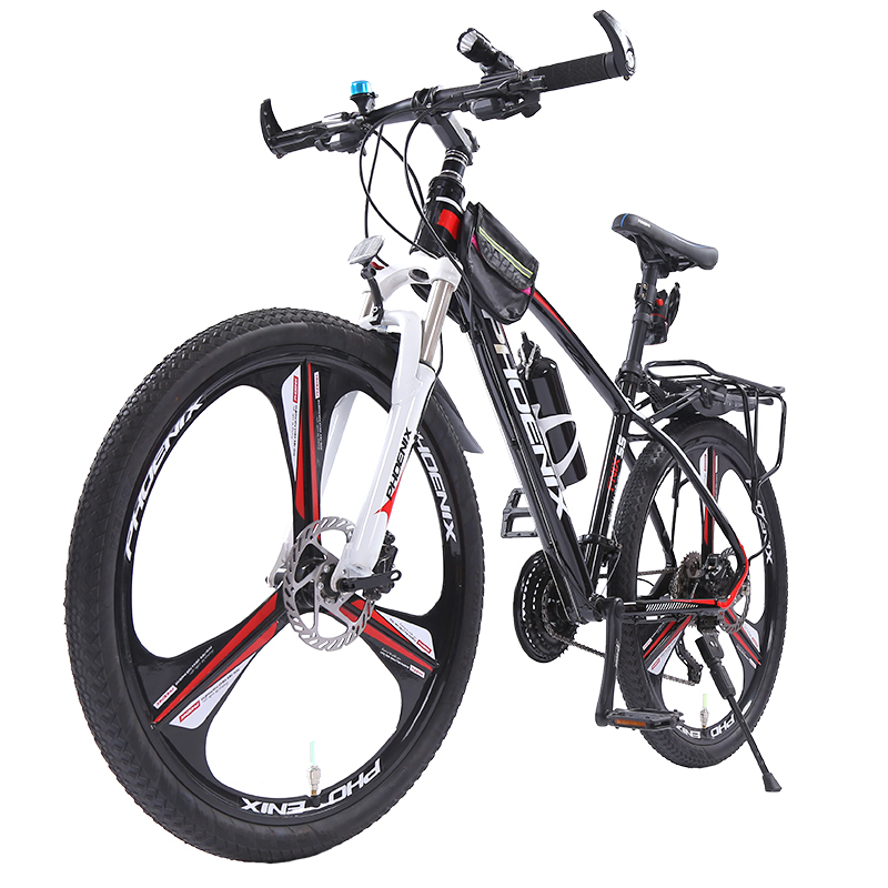 凤凰phoenix牌自行车男山地车越野变速轻便山地自行车单车女式成人双