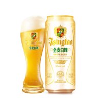 青岛啤酒(TSINGTAO)白啤(11度)500ml*12罐 整箱装 官方直营 新老包装随机混发