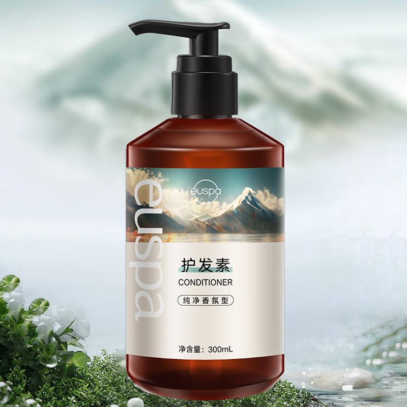 自然堂euspa悠然时光洗发水300mL+护发素300mL+沐浴露300mL高清大图