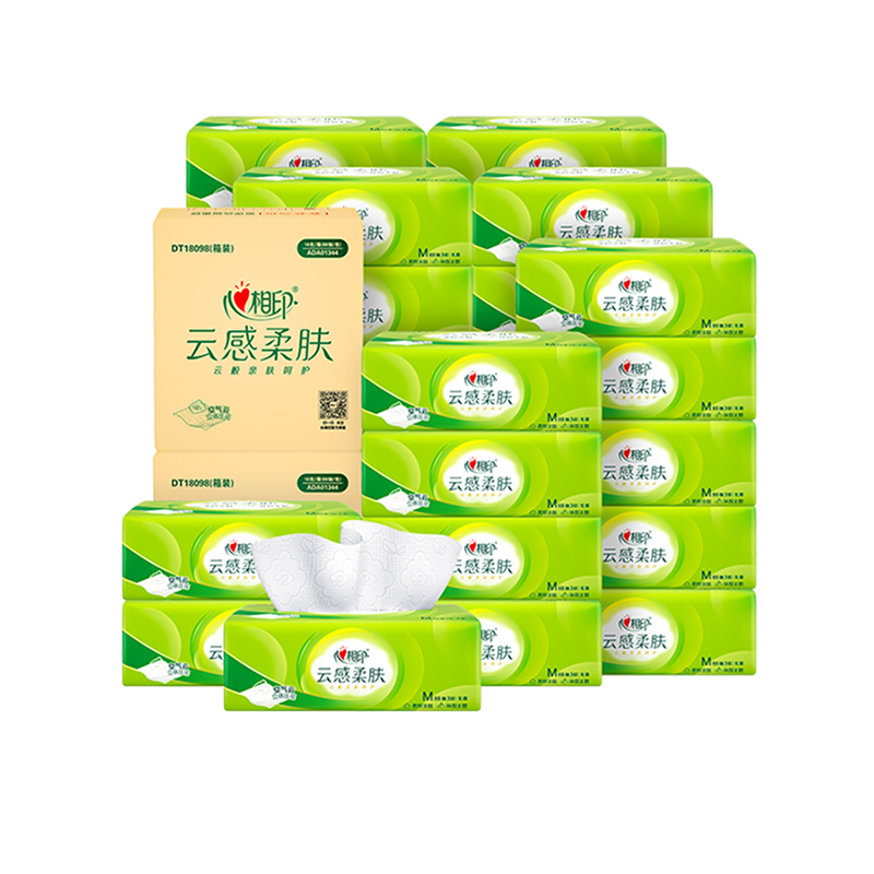 心相印抽纸24包(100抽/包) M码DT18100