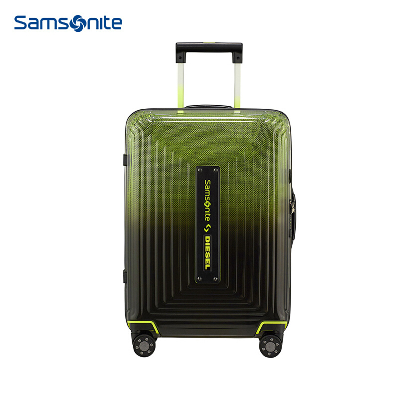 samsonitexdiesel联名款新秀丽新款行李箱时尚渐变半透明大容量拉杠箱