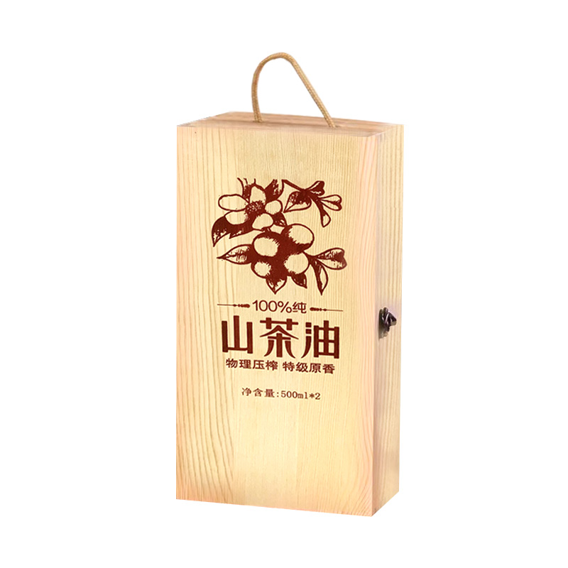 柯仙山纯正山茶籽油食用油山茶油500ml*2礼盒装物理压榨家用婴儿护肤高清大图