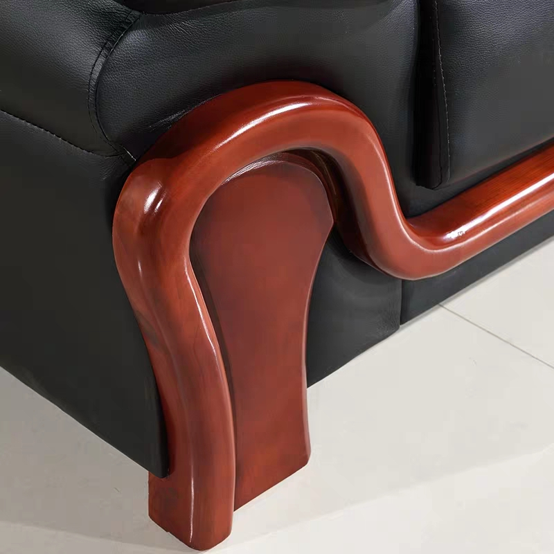 鑫环境 商务接待单人位办公沙发商务办公室沙发办公室沙发优质耐磨西皮高清大图