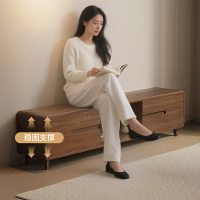 电视柜客厅实木框架可伸缩茶几电视机柜组合