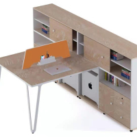 矩晟办公卡座双人位带侧柜1.4米