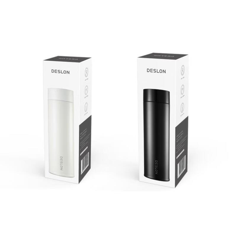 德世朗(DESLON)德世朗 DZJB-450致简保温杯450ml白色 黑色304不锈钢商务礼赠 白色