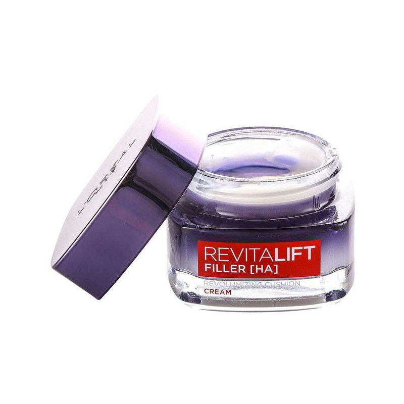 欧莱雅(L’OREAL)复颜玻尿酸水光充盈导入霜50ml 晚霜日霜 滋润营养 保湿补水