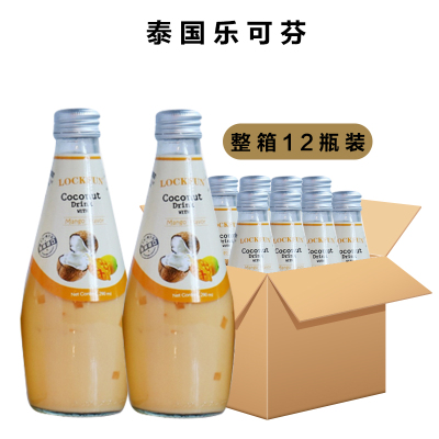 乐可芬芒果味椰子汁饮料（含椰果）290ml*12瓶