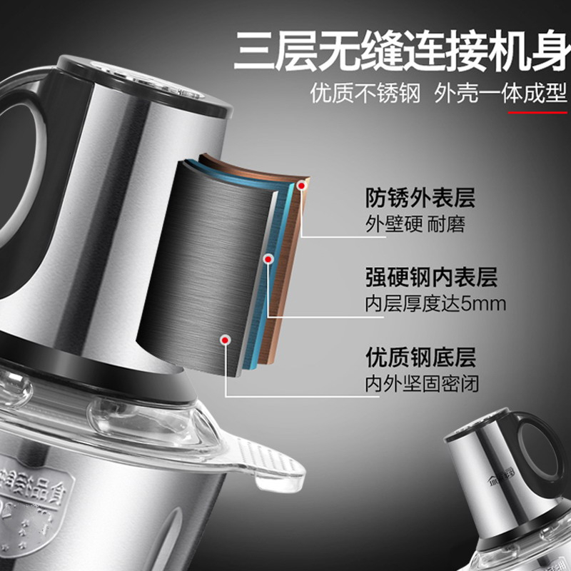 绞肉机家用电动小型搅馅手动料理机全自动搅拌碎打肉机